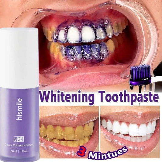 Teeth Whitening V34 Colour Corrector Serum - Purple Toothpaste 30ml