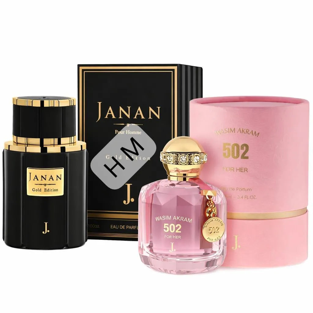 Waseem Akram 502 + Janan Gold Long Lasting Perfume