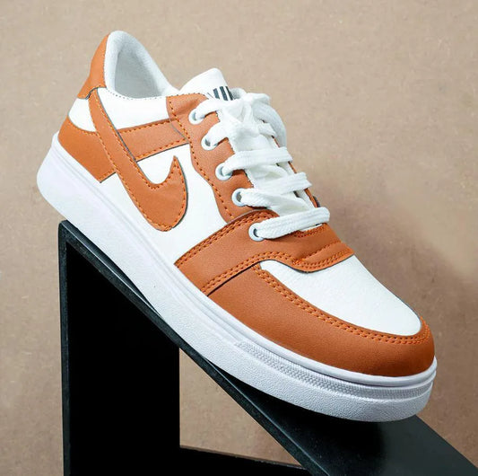 Men's Rexine Fancy Sneakers (JRD-Mustard)