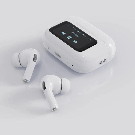 White earbuds