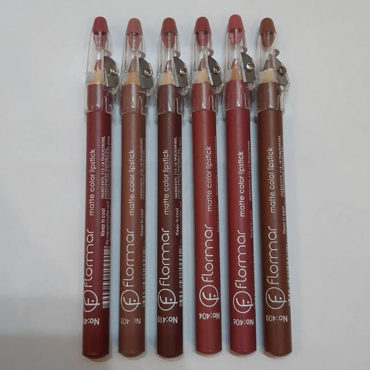 Long Lasting Lip Pencil Pack of 6