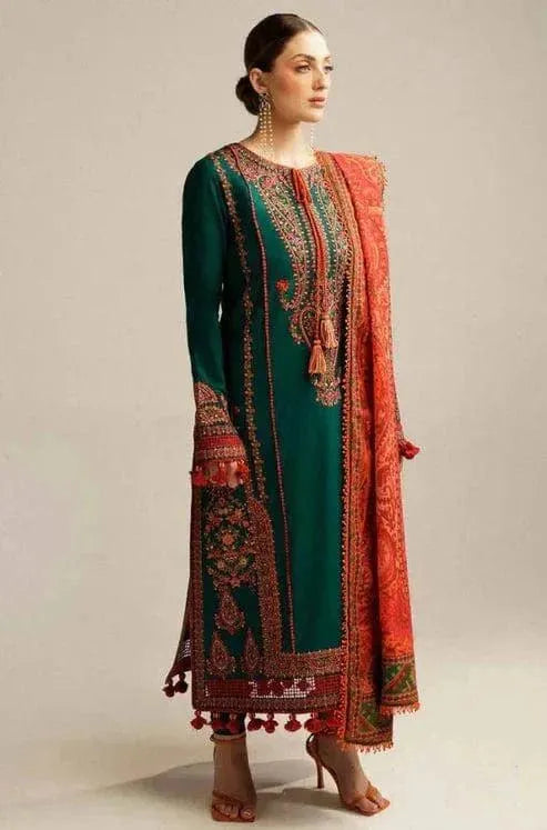 Husain REHAR 3 Pcs Women's Embroidered Suit