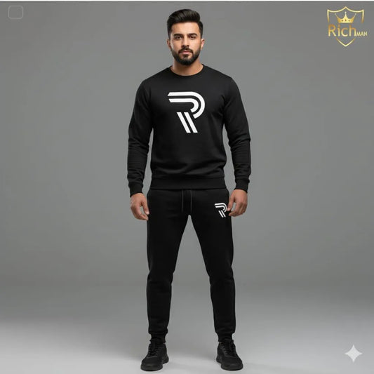 R  Printed Sweatshirt Tracksuit for Men