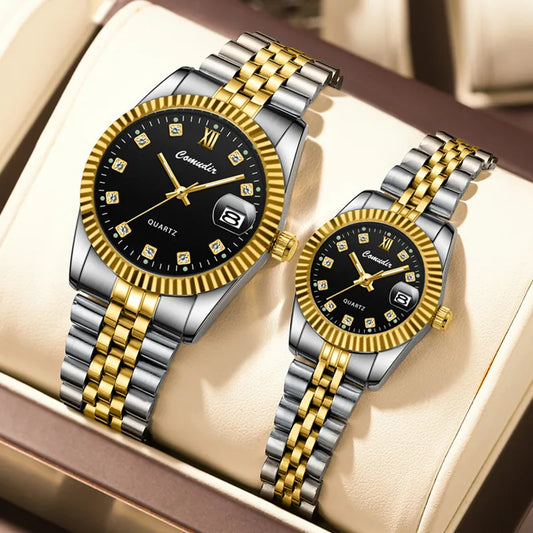 New foreign trade cross-border couple watches men and women a pair luminous Waterproof