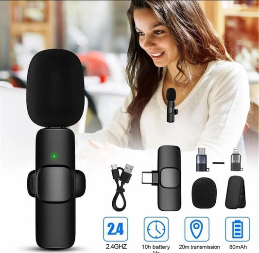 K8 wireless 3 in 1 Noise Reduction Microphone