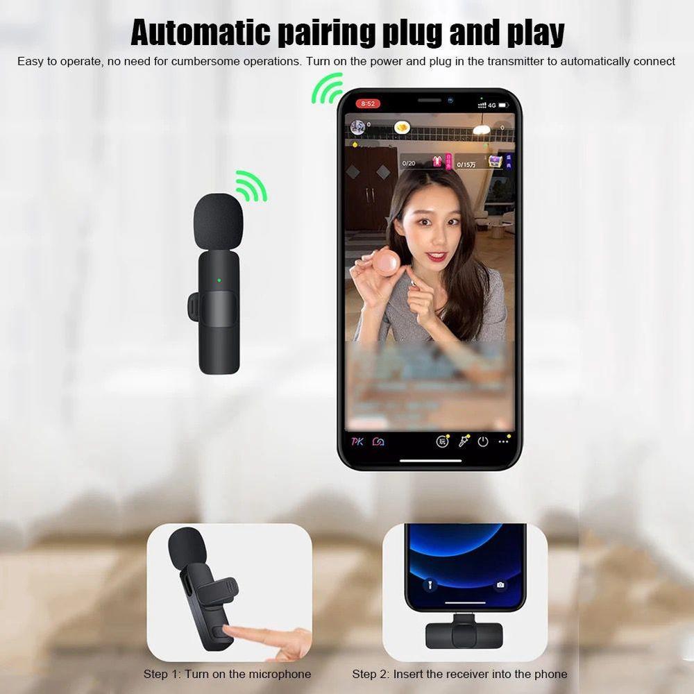 K9 wireless chargeable vlogging microphone