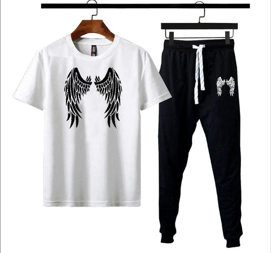 Men's Cotton Round Neck Graphic Sublimation Track Suit