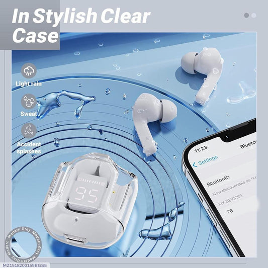 Stylish Clear Case Earbuds