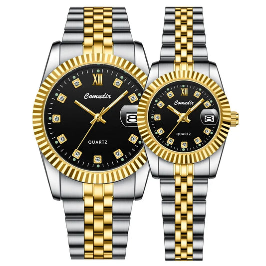 New foreign trade cross-border couple watches men and women a pair luminous Waterproof
