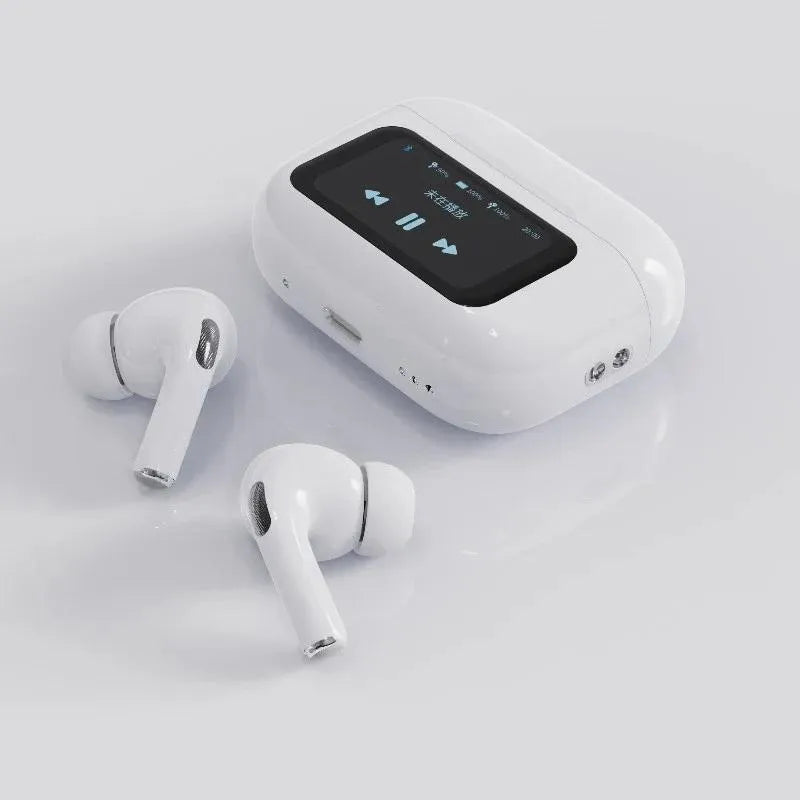 White earbuds